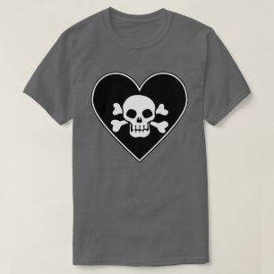 Camiseta Caveira no Coração