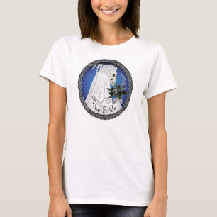 Camiseta Caveira-Noiva - Azul