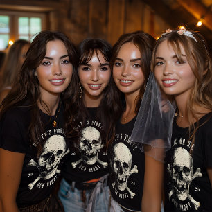 Camiseta Caveira Ossos Cruzados Retro Vintage Noite das Gal