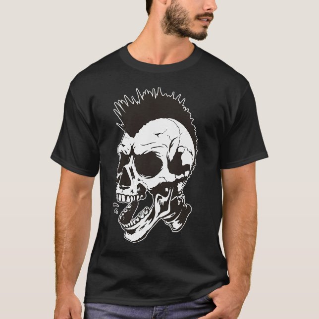 Camiseta Caveira punk (Frente)