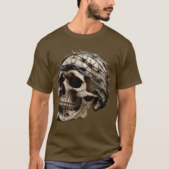 Camiseta Caveira Quebra-Cabeça (Frente)