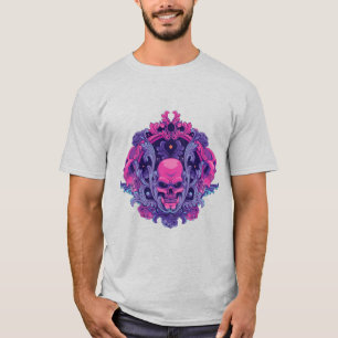 Camiseta Caveira Rosa