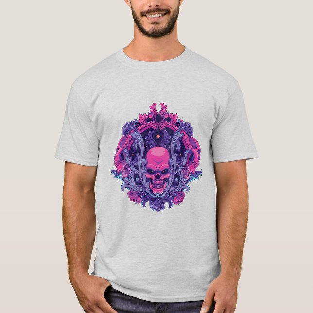 Camiseta Caveira Rosa  (Frente)