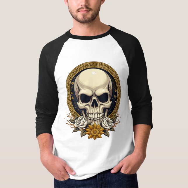 Camiseta Caveira Sinister: Uma Fusão De Assombração (Frente)