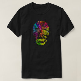 Camiseta Caveira suave (cor)