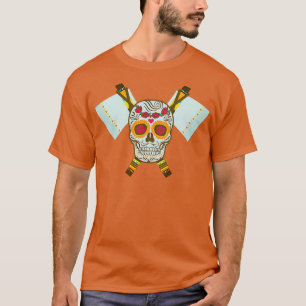 Camiseta Caveira Tribal Dual Ax 11