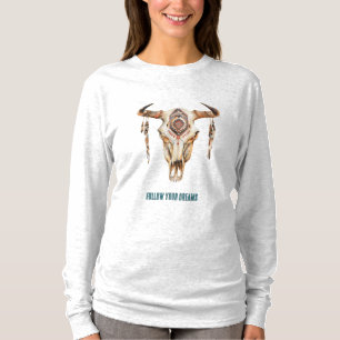 Camiseta Caveira Tribal Nativa