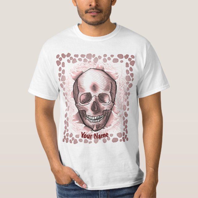 Camiseta Caveira Vermelha (Frente)