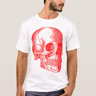 Camiseta Caveira - Vermelho