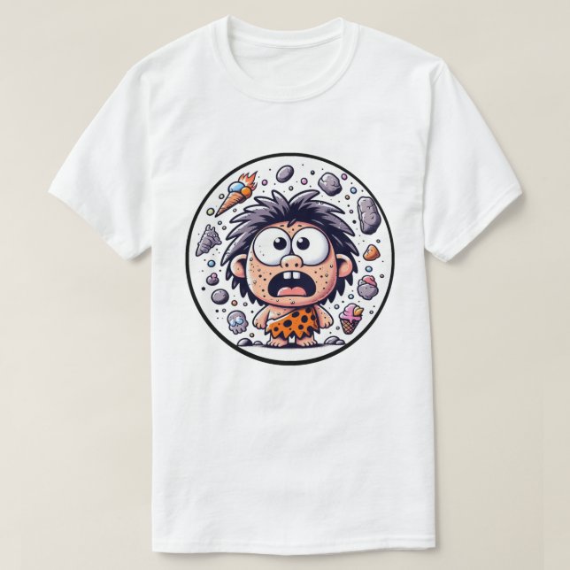 Camiseta Caveman Ice Cream Chaos Men's T-Shirt (Frente do Design)