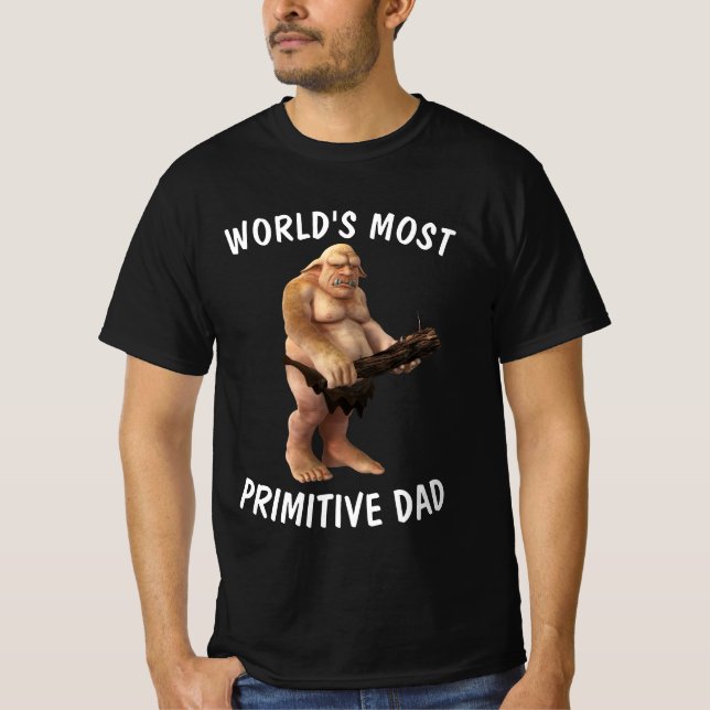 CAMISETA CAVEMAN T-SHIRTS PRIMITIVE FUNNY (Frente)