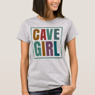 Camiseta Caverna-Caverna De Caverna Retro Subindo