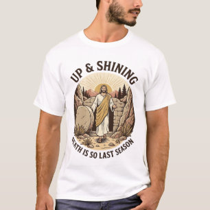 Camiseta Caverna da Ressurreição da Fé Divertida Gravura Vi