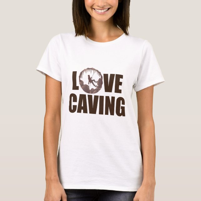 Camiseta Caverna do Amor - Espeleologia Da Caverna (Frente)