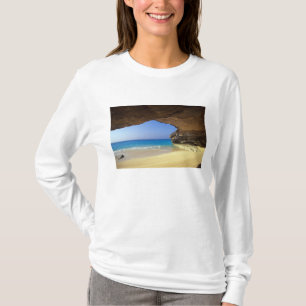 Camiseta Caverna na Baía Francesa, Ilha de San Salvador,