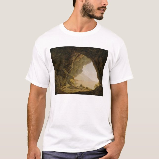 Camiseta Caverna, perto de Nápoles, 1774 (óleo em canvas) (Frente)