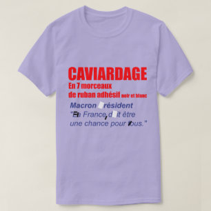 Camiseta Caviardage en 7 morceaux Eleições presidentielles