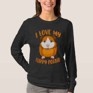 Camiseta Cavy Guiné Proprietários de Porcos Eu Amo Minha Ba