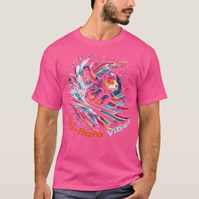 Camiseta Caybara Skiing Epic Winter Xmas Vibes (Frente)