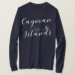 Camiseta Cayman Islands Flag Heart, Cayman Isles T Shirt