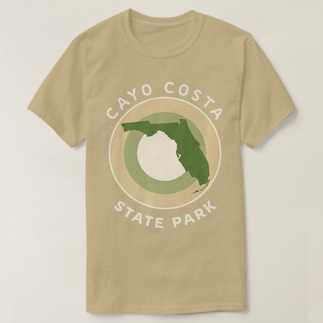 Camiseta Cayo Costa State Park Florida Bullseye FL Souvenir (Frente do Design)