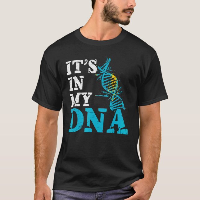 Camiseta Cazaquistão É Em Meu Dna Cazaquistão Flag Kazakh (Frente)