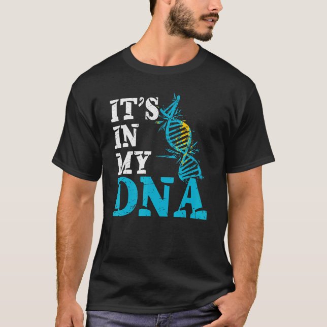 Camiseta Cazaquistão É Em Meu Dna Cazaquistão Flag Kazakh (Frente)