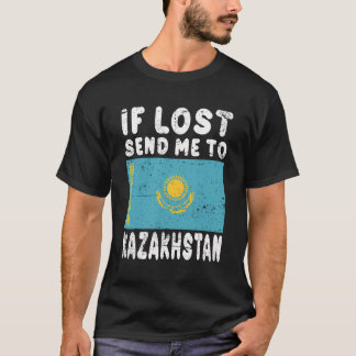 Camiseta Cazaquistão Flag Souvenir - Se Perdido Me Envia Pa