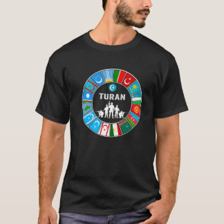 Camiseta Cazaquistão Gokturk Turan Turquia Bandeira Turk Ba
