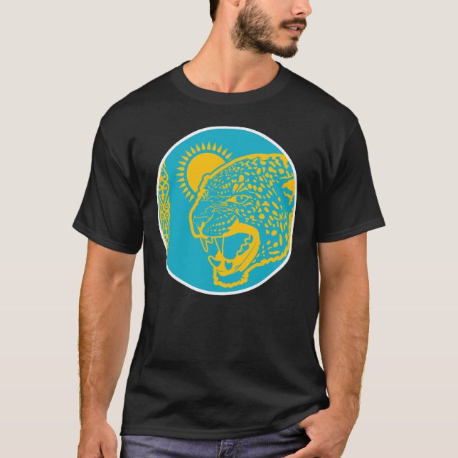 Camiseta Cazaquistão - Leopardo-das-neves Kazakh (Frente)