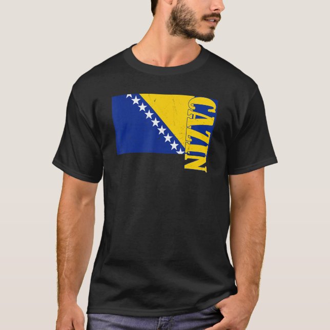 Camiseta Cazin Bósnia Herzegovina Sarajevo Bósnios dos Balc (Frente)