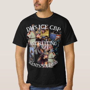 Camiseta CBP Contratando Patrulha de Fronteiras Aduaneiras