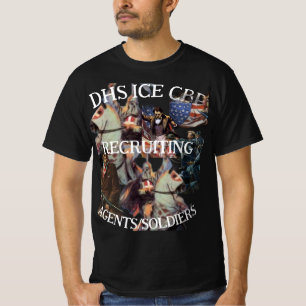 Camiseta CBP Contratando Patrulha de Fronteiras Aduaneiras 