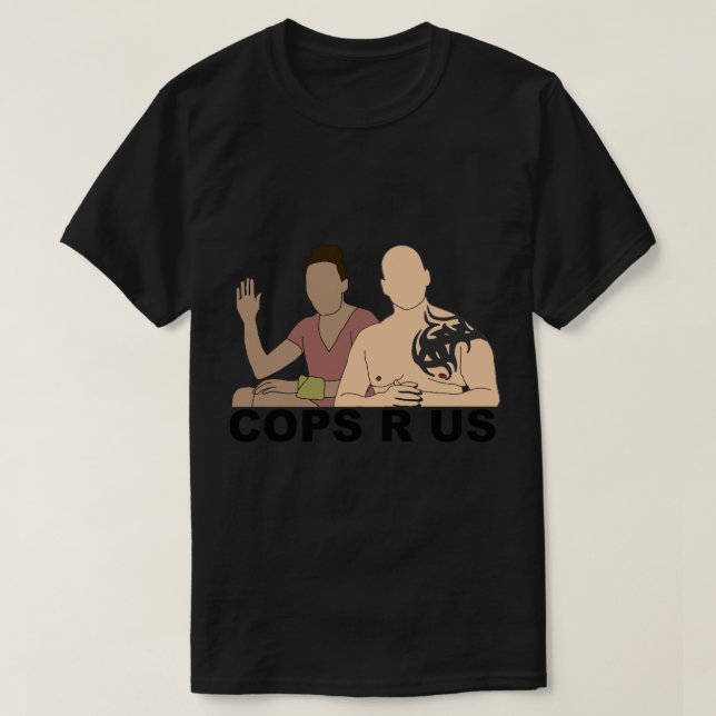 Camiseta CBS Survivor Sarah &amp_ Tony- Cops R U U (Frente do Design)