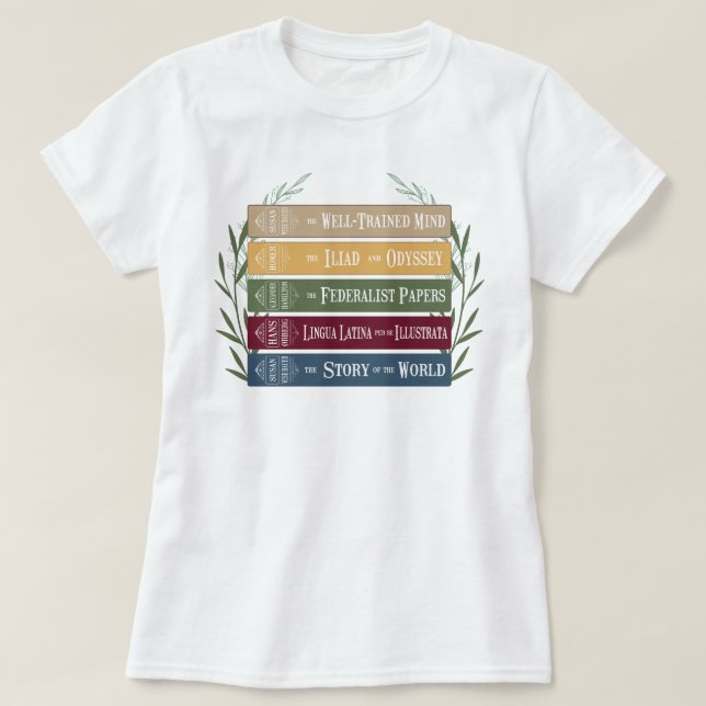 Camiseta CC Essentials Homeschool Mãe Conversações CC (Frente do Design)