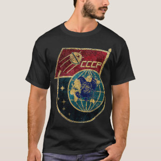 Camiseta CCCP original do Programa Espacial Rússia Laika Vi
