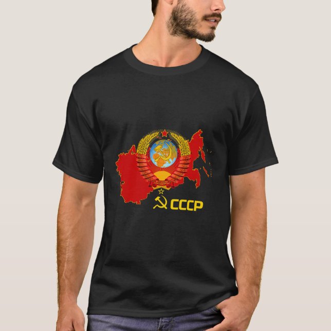 Camiseta CCCP - T-Camisa de União Soviética (Frente)