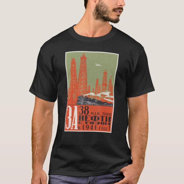 Camiseta CCCP UDSSR Locomotive Traffic Soviético Comuni (Frente)