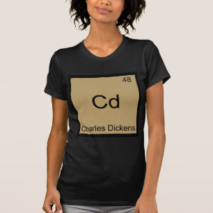 Camiseta Cd - Charles Dickens - Símbolo de Elemento de Qu