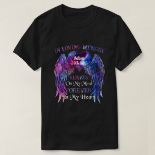 Camiseta CD personalizado em memória de amor sempre na min