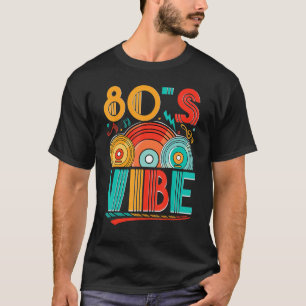 Camiseta CD Vibe dos Anos 80 Música dos Anos 80 Geração dos