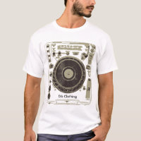 CDJ T preto, roupa de DJs