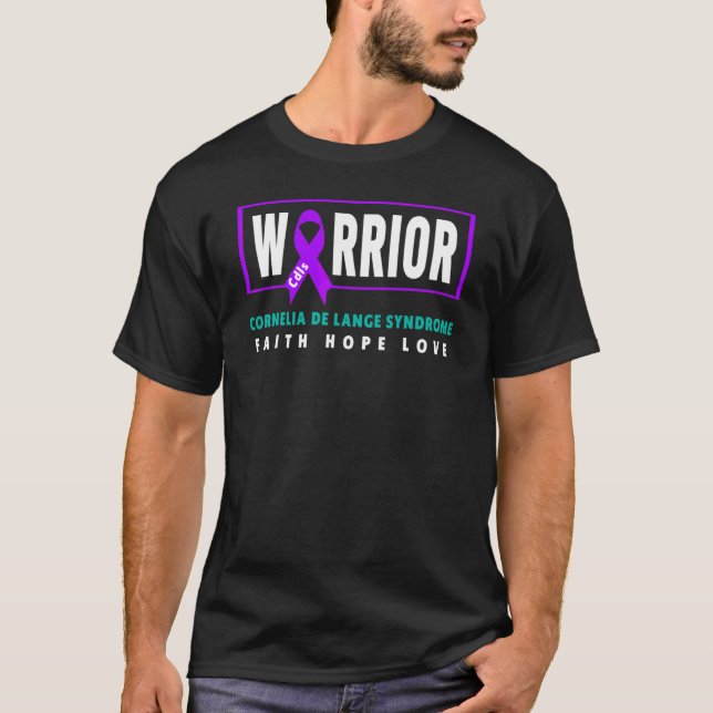 Camiseta Cdls Warrior Cornelia De Lange Síndrome De Cdls Aw (Frente)