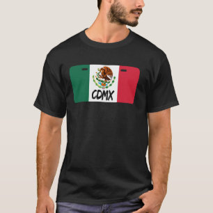 Camiseta Cdmx México Licença Plate Orgulho Mexicano Pat Méx