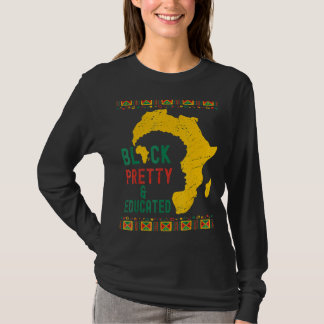 Camiseta Ce Melanino-Africano Retro Bonito E Educado
