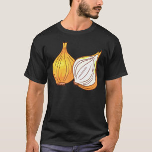 Camiseta Cebola amarela Vegetais Comida vegetariana