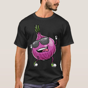 Camiseta Cebola Dançante Vermelha Legume
