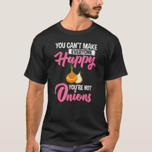 Camiseta Cebola de cebola de cebola vermelha picada Plantas