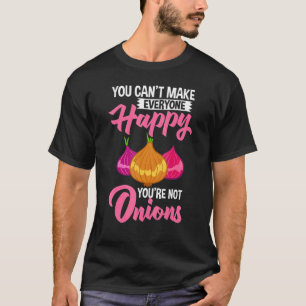 Camiseta Cebola de cebola de cebola vermelha picada Plantas