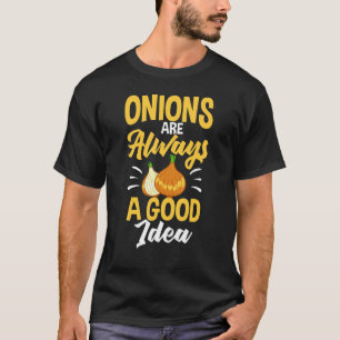 Camiseta Cebola de cebola de cebola vermelha picada Plantas